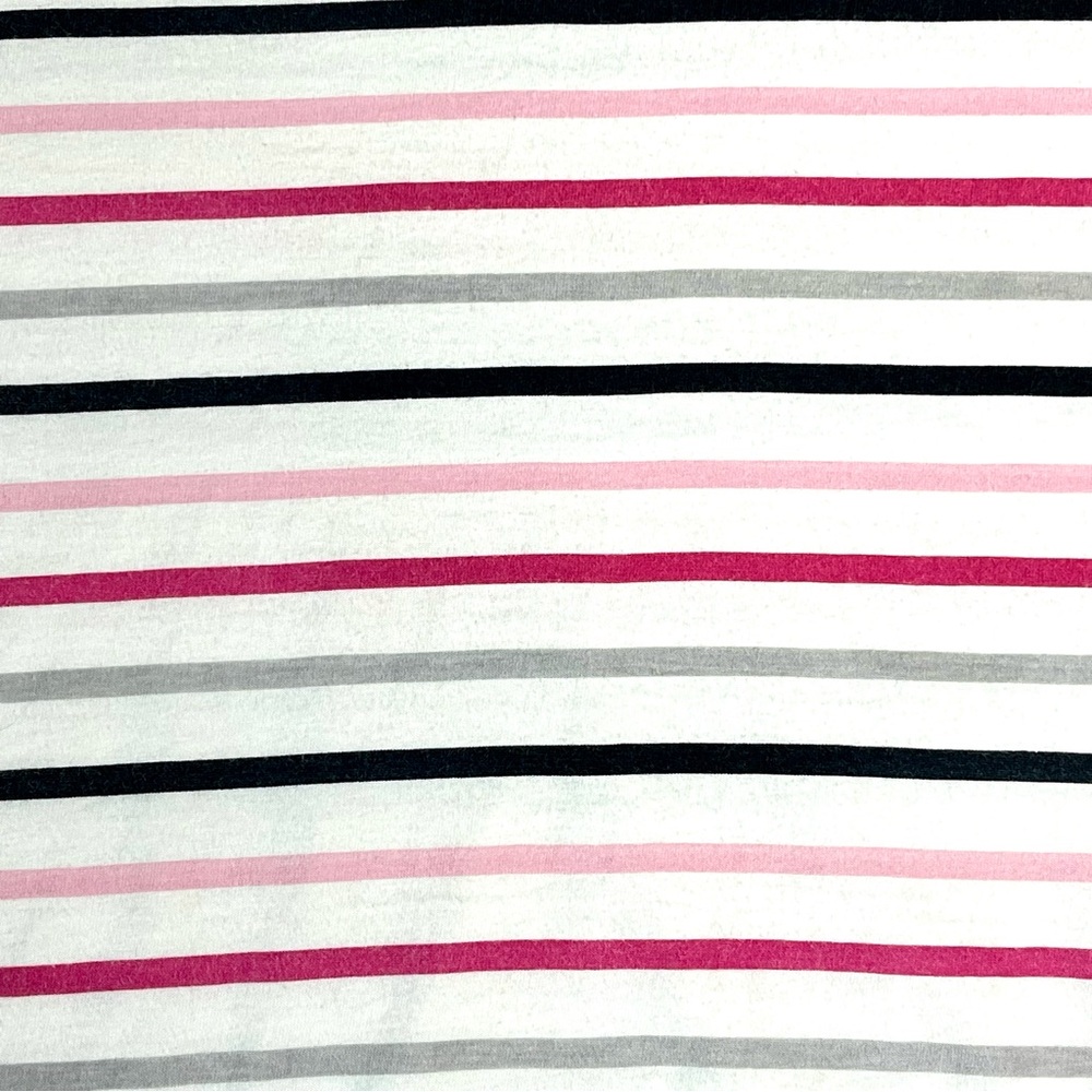 Talbots 3/4 Sleeve Multicolor Nautical Stripes Pom Pom Trim Cotton T-shirt SzXLP - Picture 4 of 9